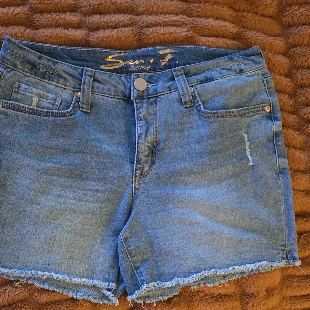 Seven7 Blue Denim Shorts